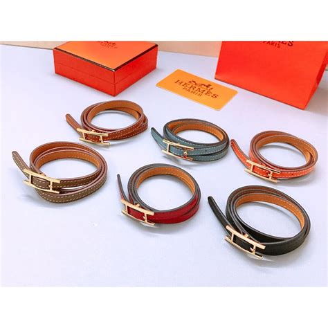 bracciale pelle hermes|Bracciale hermes .